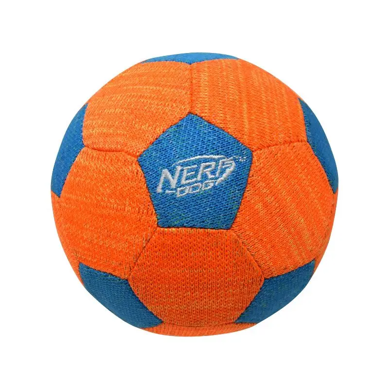 

Squeaker Soccer Ball Dog Toy for Large Dogs Durable X-Weave Design Bright Colors Lightweight Fetch Play Outdoor Exercise Toy