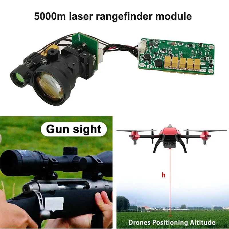 Infrared 5km Long Range Rf Module Outdoor 5000 Meter Laser Rangefinder Sensor RS422 Long Range Control And Module For Drones