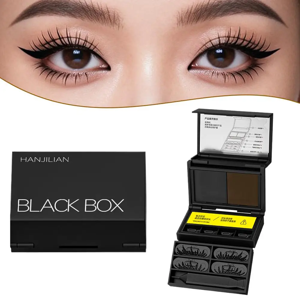 3-in-1 Lower Eyelash Stamp Eyeliner & Mole 3s Fast Application Natural Long-lasting Non-Slipping Portable Eye Makeup 1/2/3Sets