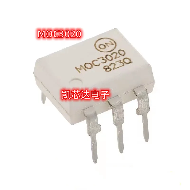 

Free shipping 100pcs/lots MOC3020 OPTOISOLATOR 4.17KV TRIAC DIP-6