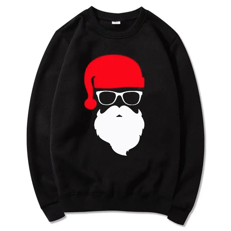 Boys and girls round neck pullover Father Christmas Funny Pullovers Autumn and Winter new style Parent child clothing pullover