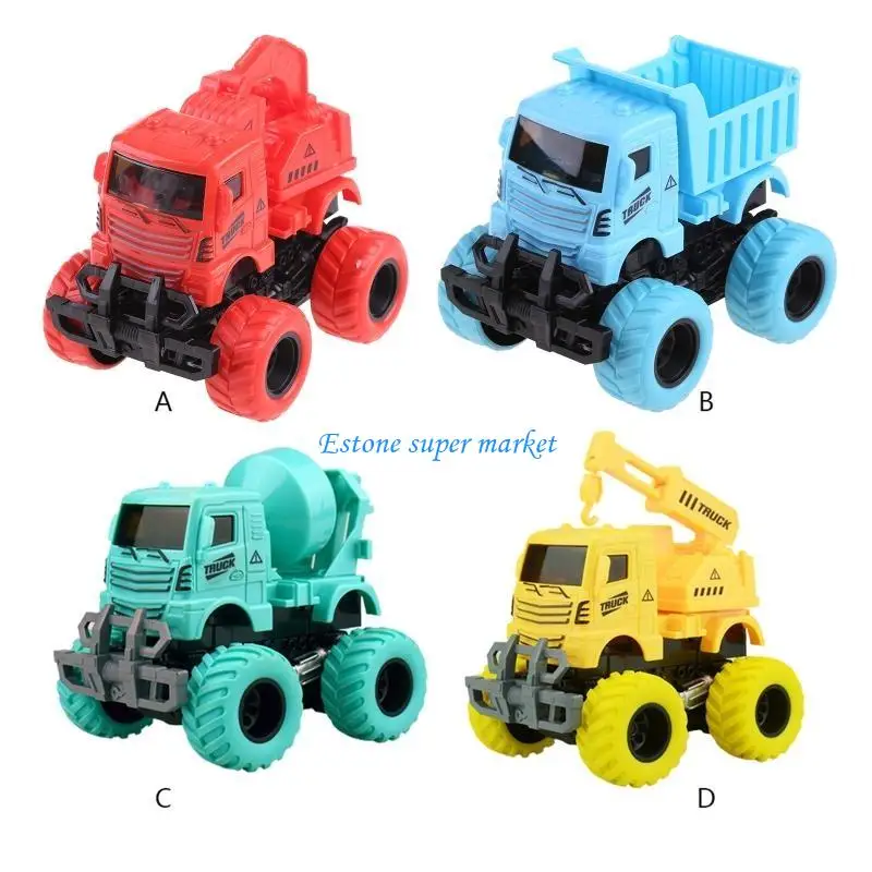 090B Engineering Model Toy for Cars Engineering Vehicle Baby Car Toy Impact Four-wheel Drive Deformation Toy 360 Rotation Car