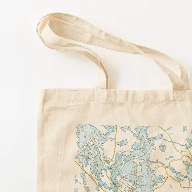 Vintage Muskoka Lakes Map Tote Bag tote bag university women bag Shopping bags handbag