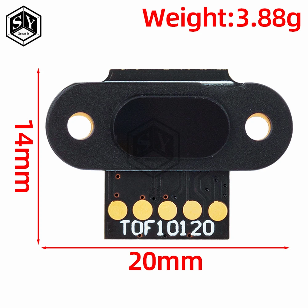 TOF10120 Laser Range Sensor Module – 10–180cm Distance, RS232/UART/I2C/IIC Output, 3–5V, For Arduino, Robotics, Obstacle Detection, And Automation