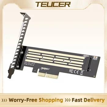 TEUCER NVME Adapter NVME PCIE X4 M.2 NVME zu PCIE Adapterkarte Geeignet für PCI-E X4 X8 X16 Festplattenadapterkarte