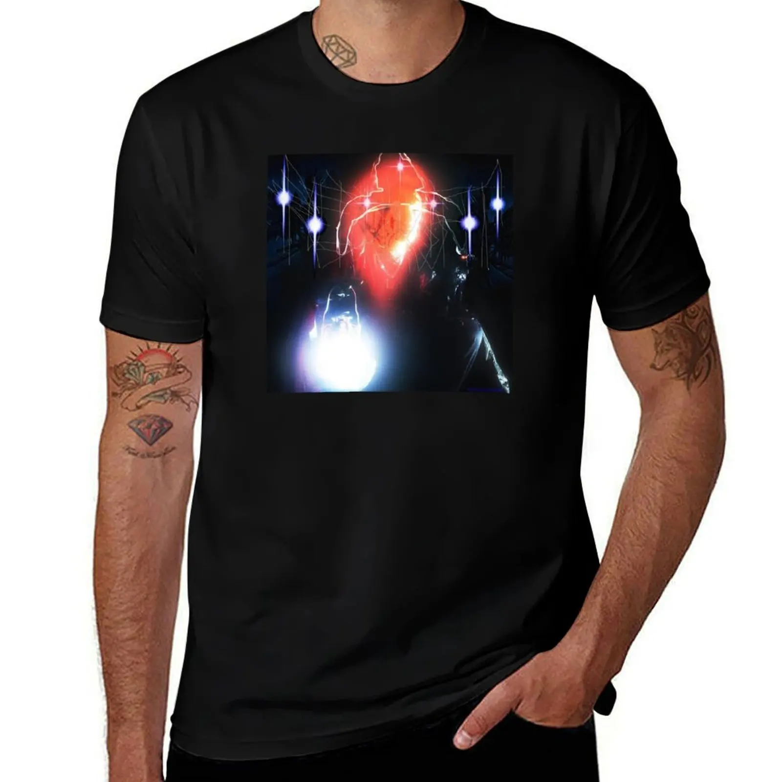Bladee - Red Light T-Shirt cotton t shirt man t shirts for man slim fit man t shirts graphic T-shirt