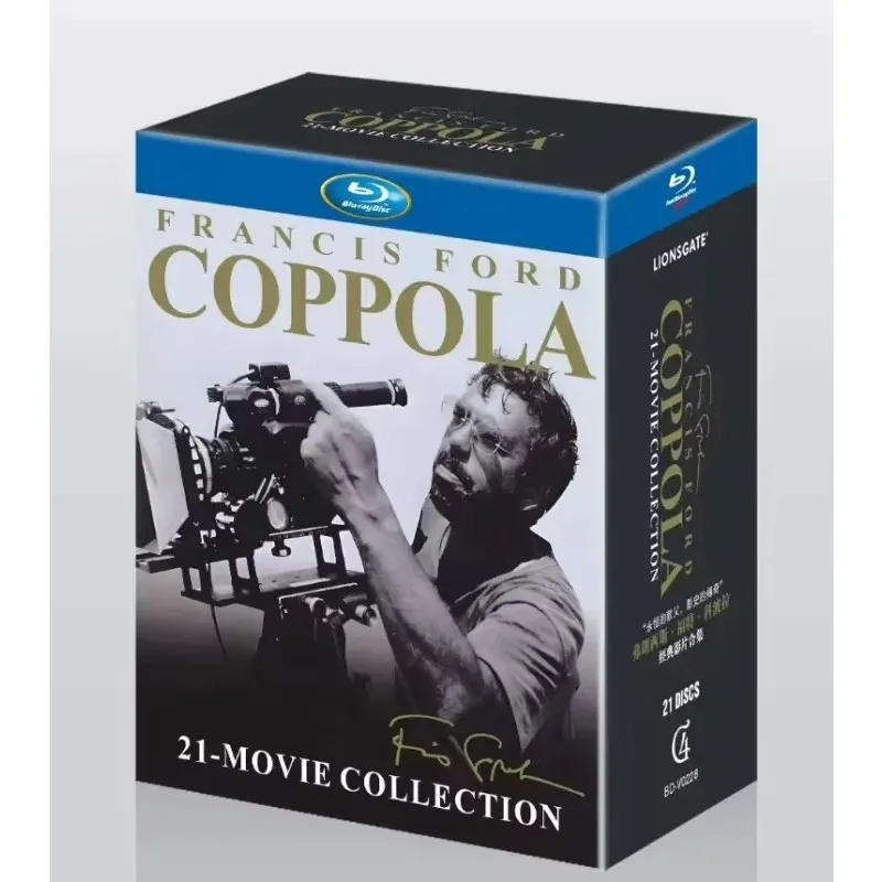 HOT Brand New Blu-ray High Definition Collection of Francis Ford Coppola Films 21 Discs English Audio with Chinese Subtitles