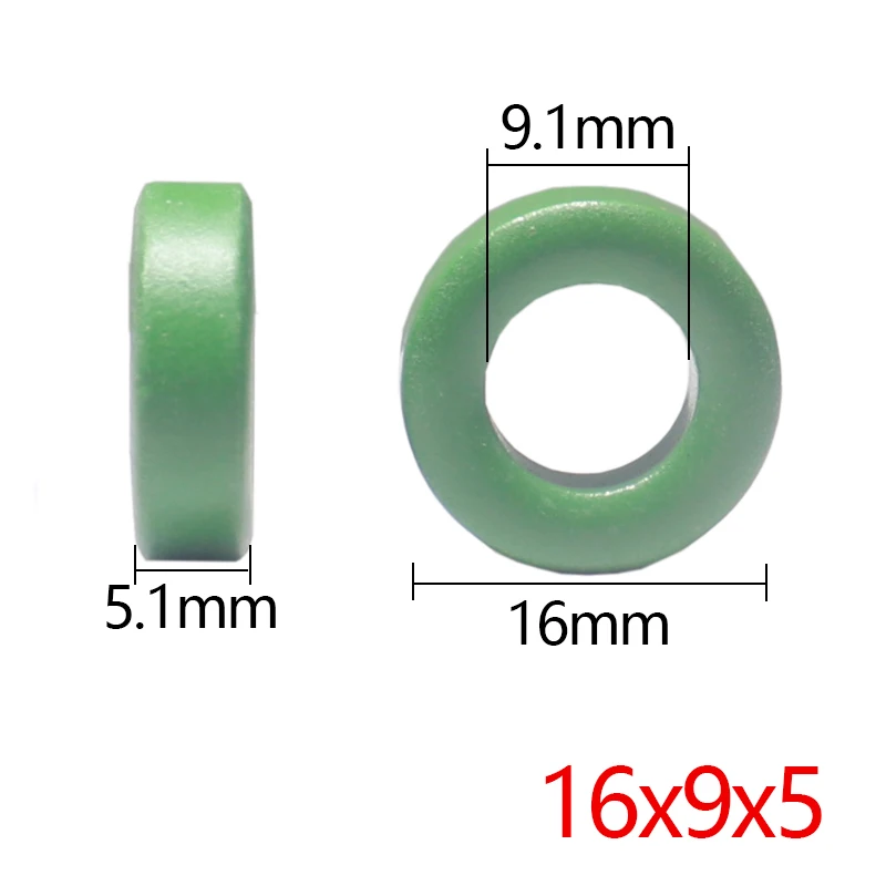 【20-10PCS】16x9x5mmMagnetic ring anti-interference ferrite magnetic core for common-mode inductor