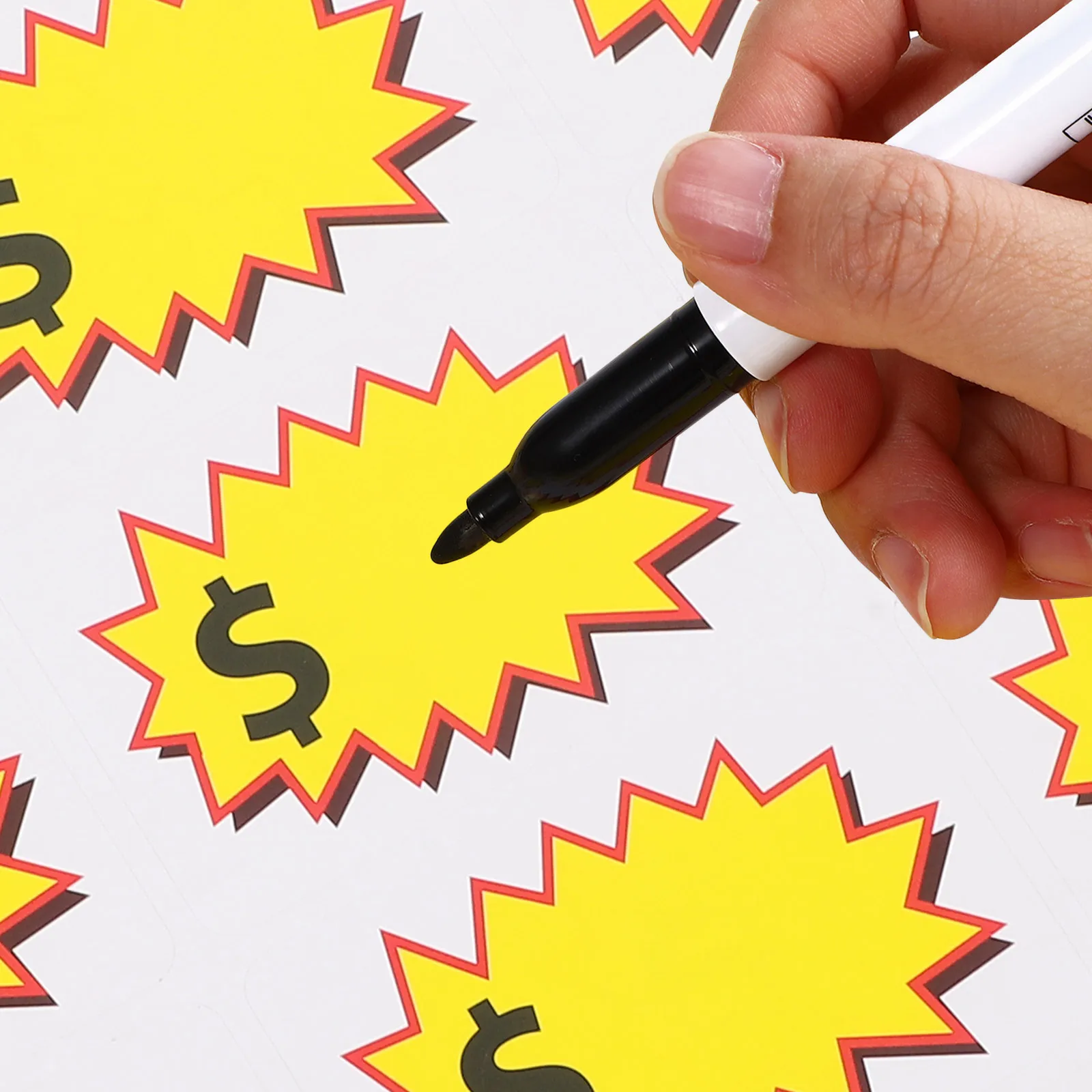 

10-листовая наклейка с ценой, записываемая съемная клейкая этикетка для гаража, распродажа во дворе, цена для розничного магазина, розничные бирки