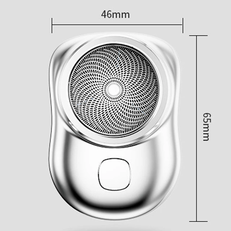 ماكينة حلاقة كهربائية صغيرة للسفر قابلة للغسل وقابلة لإعادة الشحن ومحمولة وغير مؤلمة ماكينة تشذيب لاسلكية للوجه واللحية