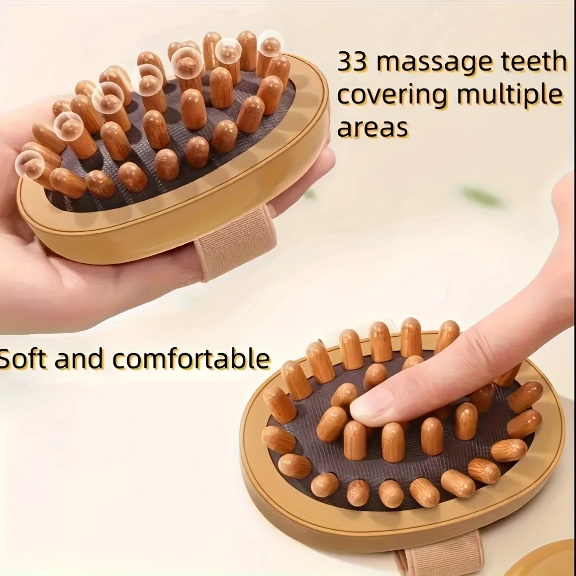 

Wooden Meridian Massage Brush Cellulite Cushion Meridian Brush meridian brushing for the whole body