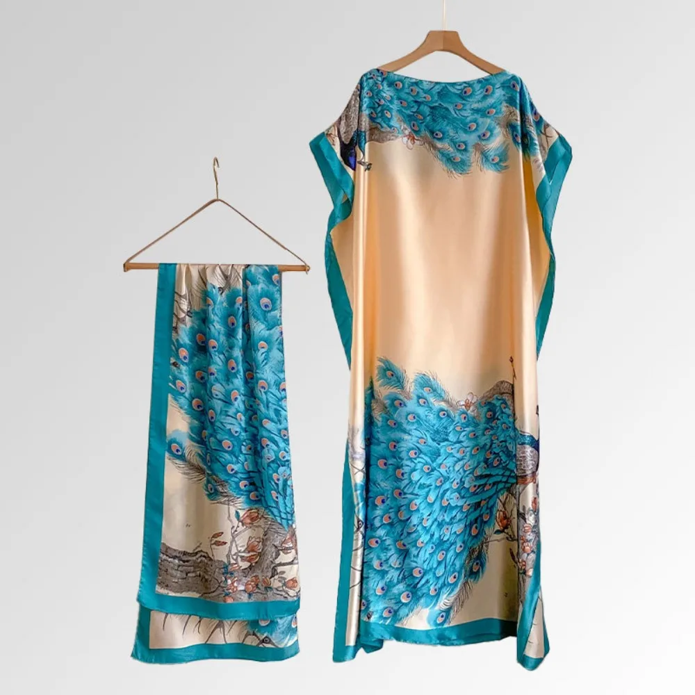 

Новый женский шарф с цветочным принтом и бабочкой в виде павлина, элегантная накидка с мягким принтом, шаль, повседневные модные аксессуары, накидка, шаль, шарф для женщин