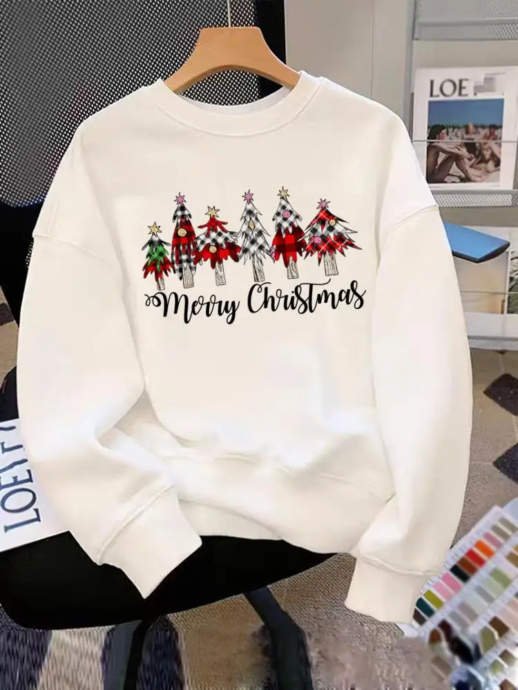 

Tree Letter 90s Trend Cute Clothing Women Christmas Holiday New Year Pullovers O-neck Fashion Female Graphic Sweatshirts