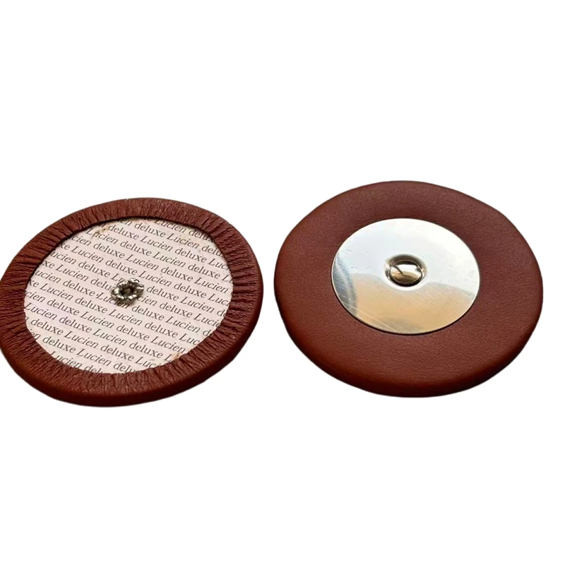 10 Pcs Goat Leather Saxophone Pads Set for Alto Tenor Soprano - Various Sizes with Metal Resonator