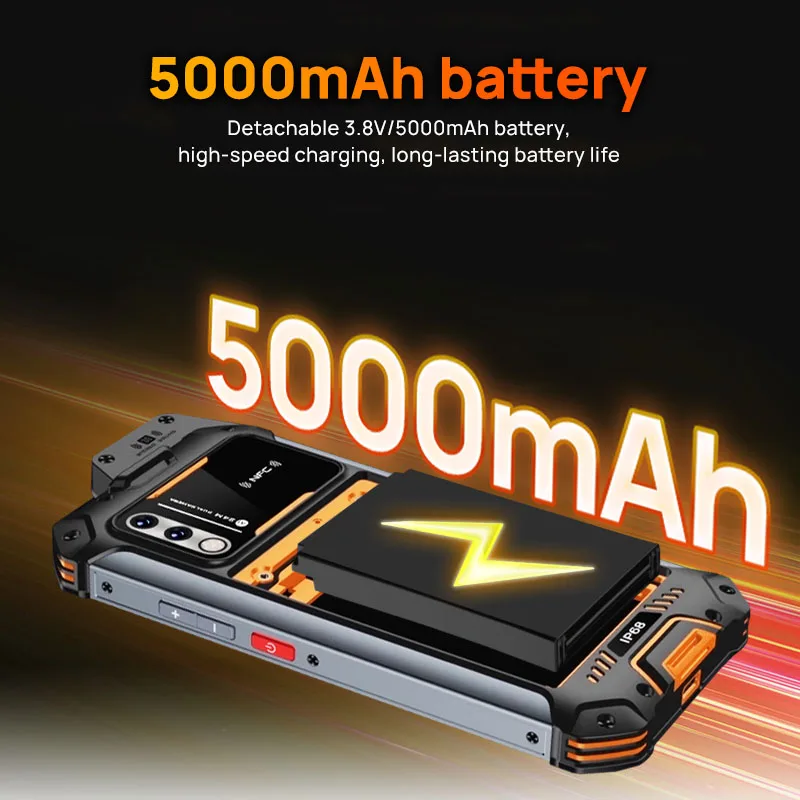 UNIWA W888 Wytrzymały smartfon ATEX Explosion IP68 Walkie Talkie 6,3'' HD Octa Core 4GB 64GB 4400mAh Android NFC Certyfikat ATEX — zdjęcie produktu 4