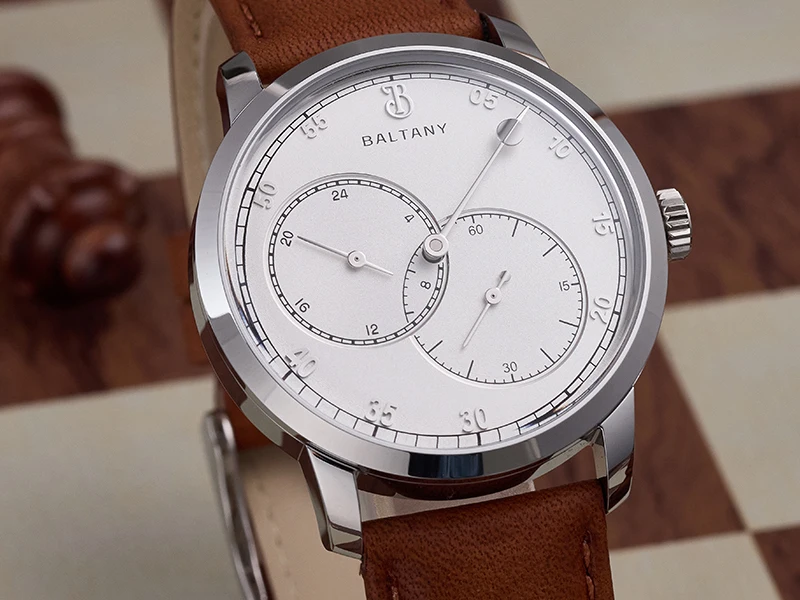 Baltany S4098 Original Herrenuhr mit asymmetrischem Zifferblatt, Saphirglas, leuchtend, wasserdicht, lässig, Business-Quarz-Armbanduhr – Detail 6