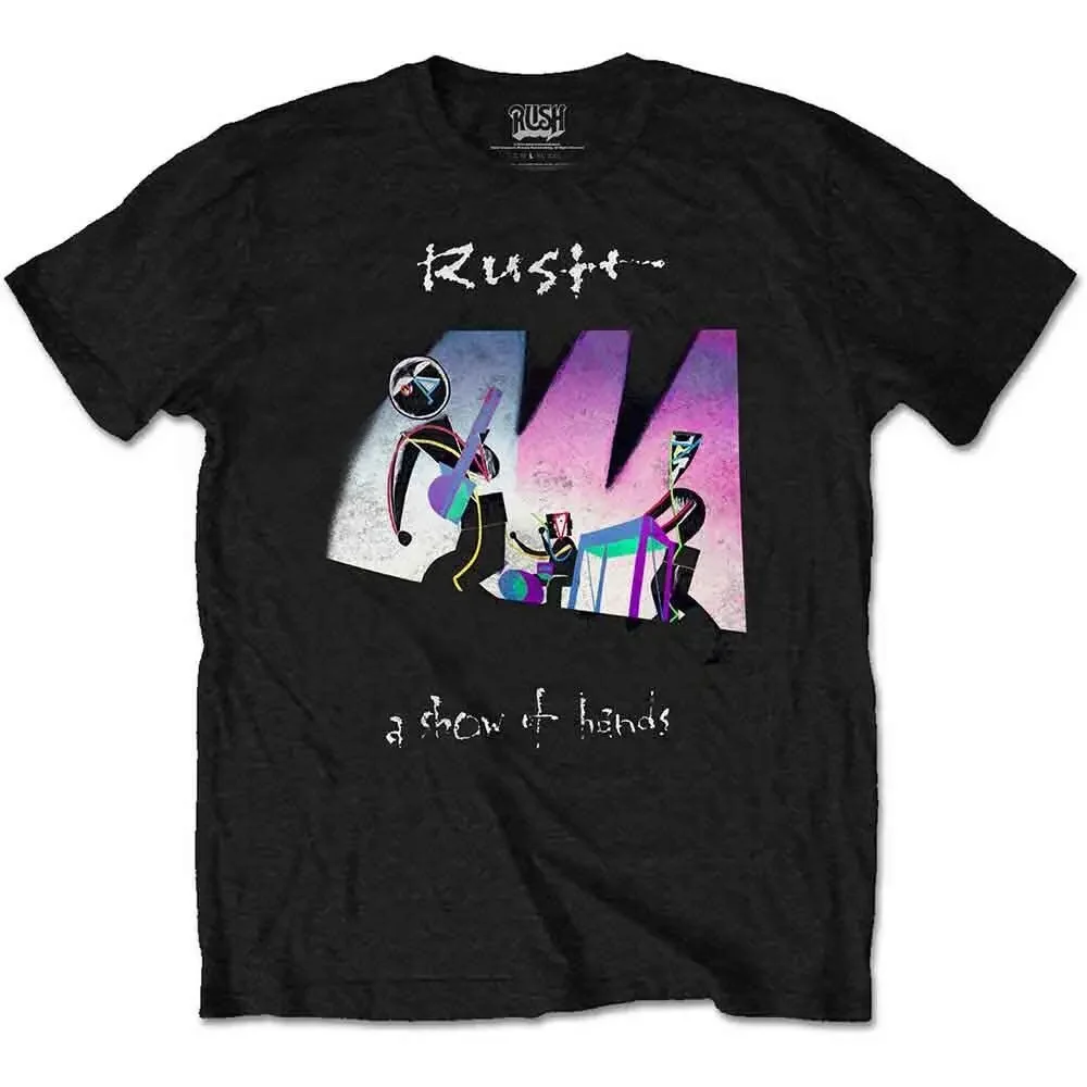 Rush Show of Hands NEW T-Shirt  High Quality 100%Cotton Short Sleeve