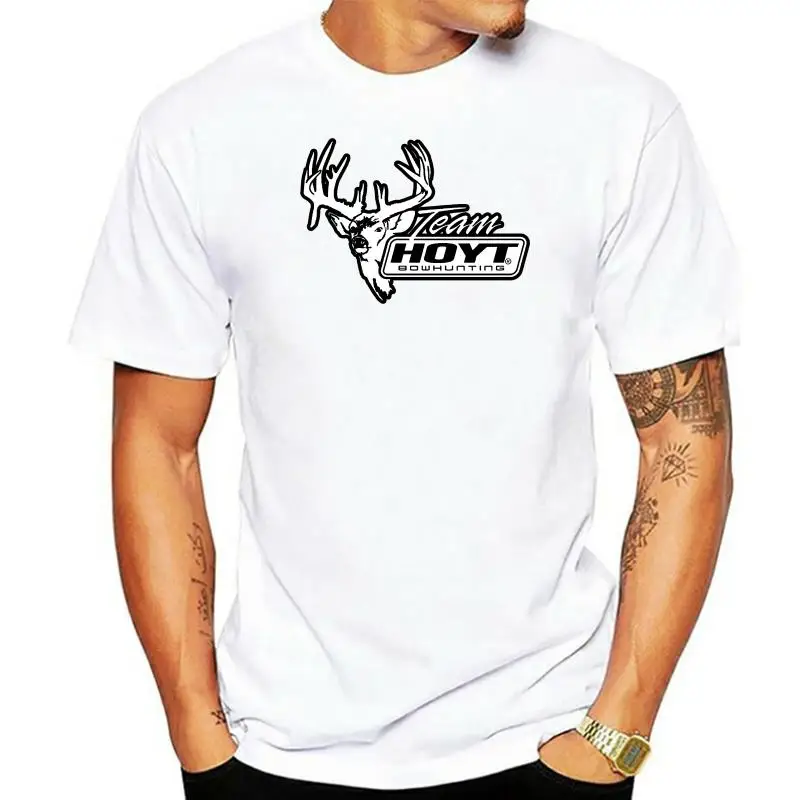 Hoyt Bowhunting Team Bows Fans Tee Shirt Mens Round Neck Short Sleeves Cotton T Shirt Casual T-shirt Sport T-shirt