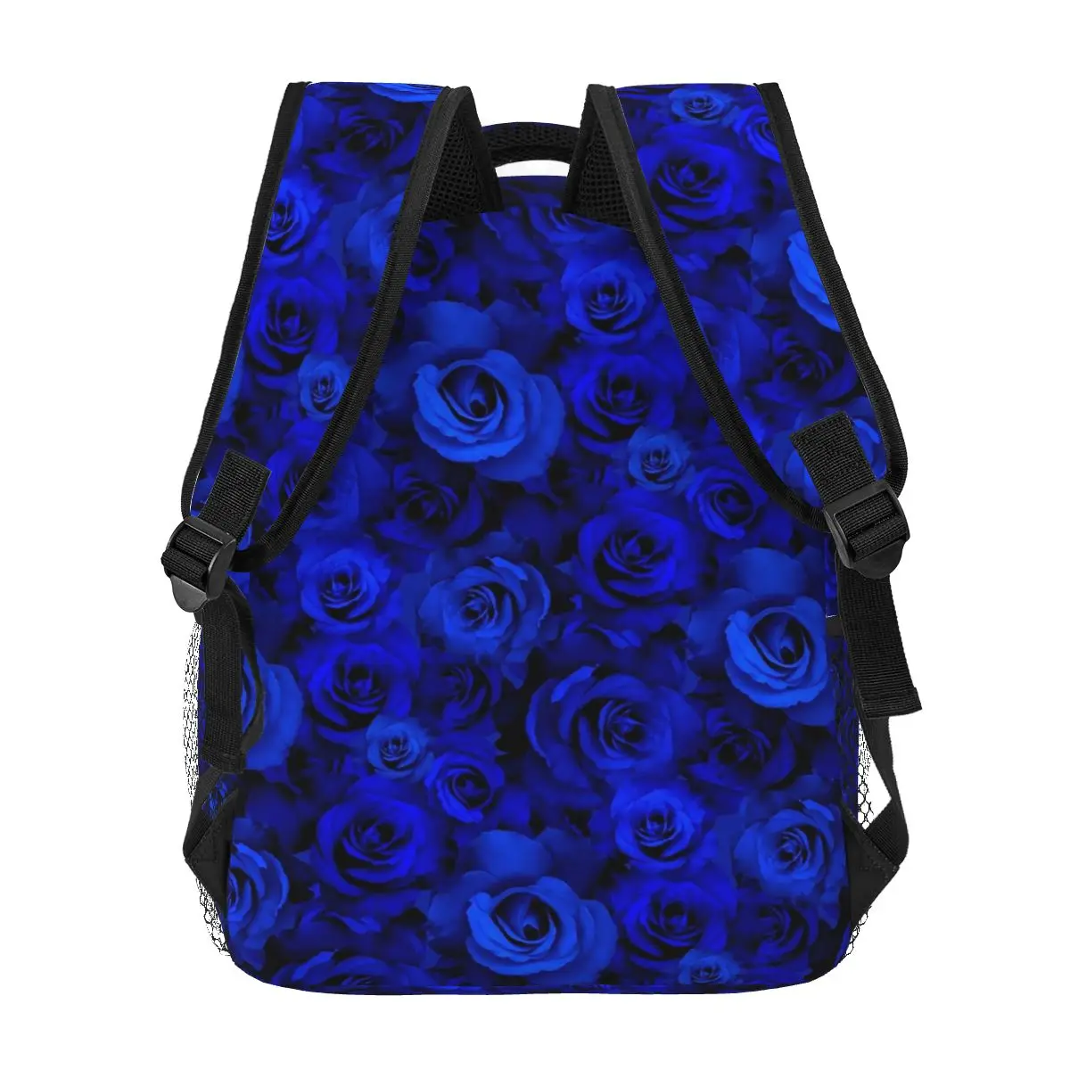 Blue Roses Backpacks Boys Girls Bookbag Children School Bags Cartoon Travel Rucksack Shoulder Bag Large Capacity