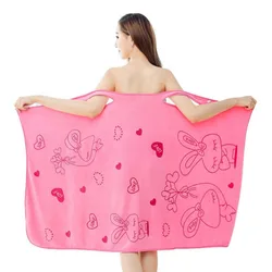 Microfiber Soft Bath Towel Fashion Women Sexy Wearable Quick Dry Magic Bathing Beach Spa Bathrobes Wash Clothing Beach Dresses