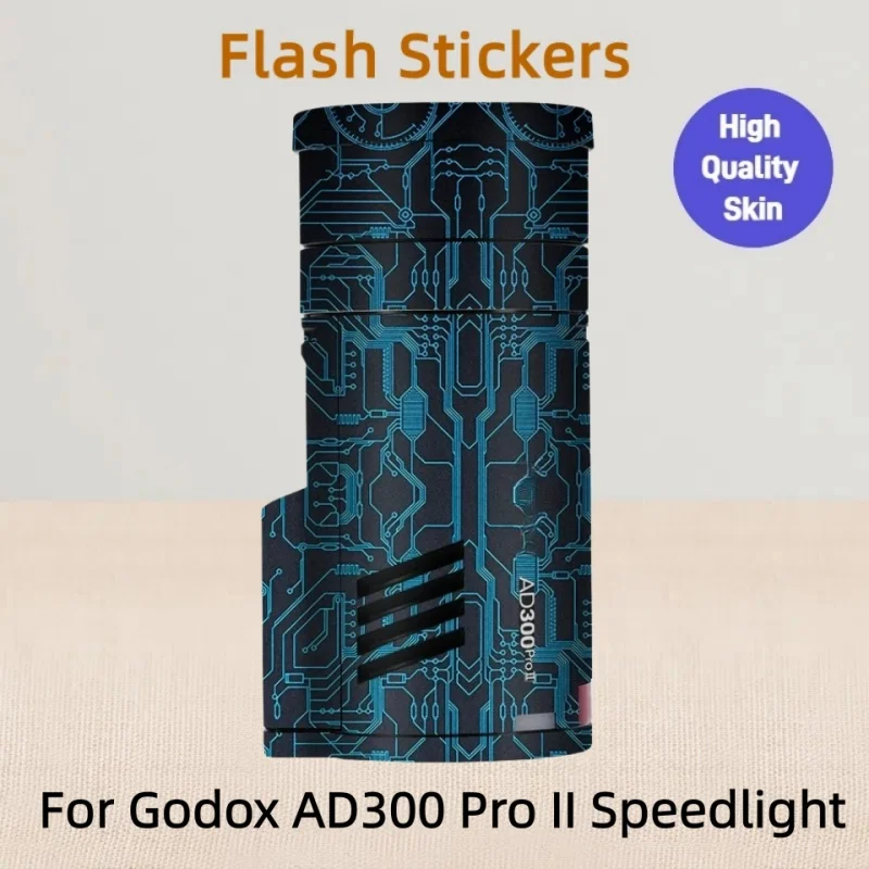 Decal Skin for Godox AD300Pro II Speedlight Decal Skins AD300 Pro II Wrap Cover Flash Sticker AD300ProII Warp Cover Film