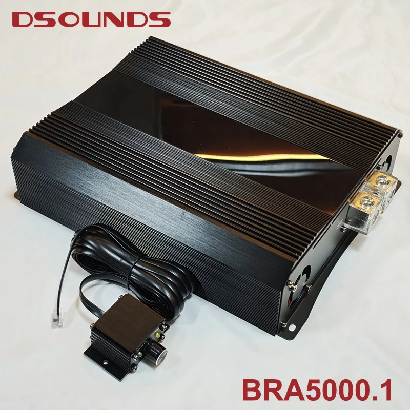 

5000.1 Brazilian Car Amplifier 5000Wrms Power Car Amplifier OEM/ODM Monoblock with Aluminum Wired Remote