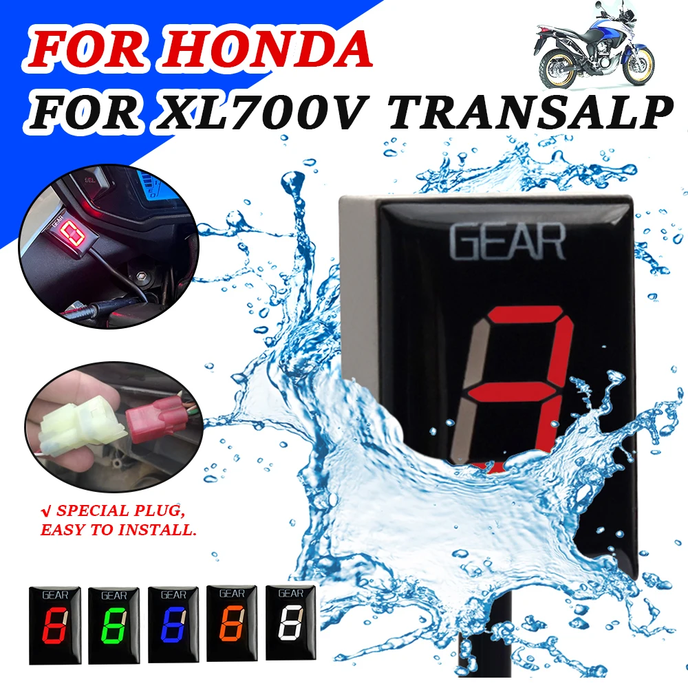 

For XL700V Gear Indicator Display Meter Motorcycle Accessories Ecu Mount Speed Display For Honda XL 700 V XL 700V Transalp 700