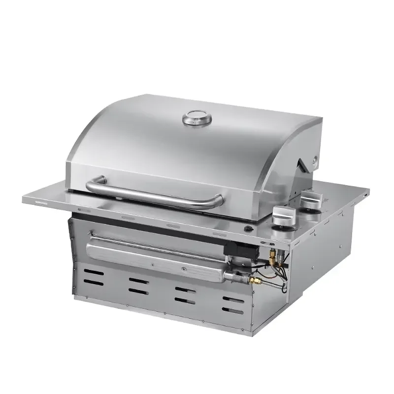 Premium Modern Outdoor Kitchen Built-in BBQ Grill Portable Wind-Resistant Camping Roaster Skewer Grill 304
