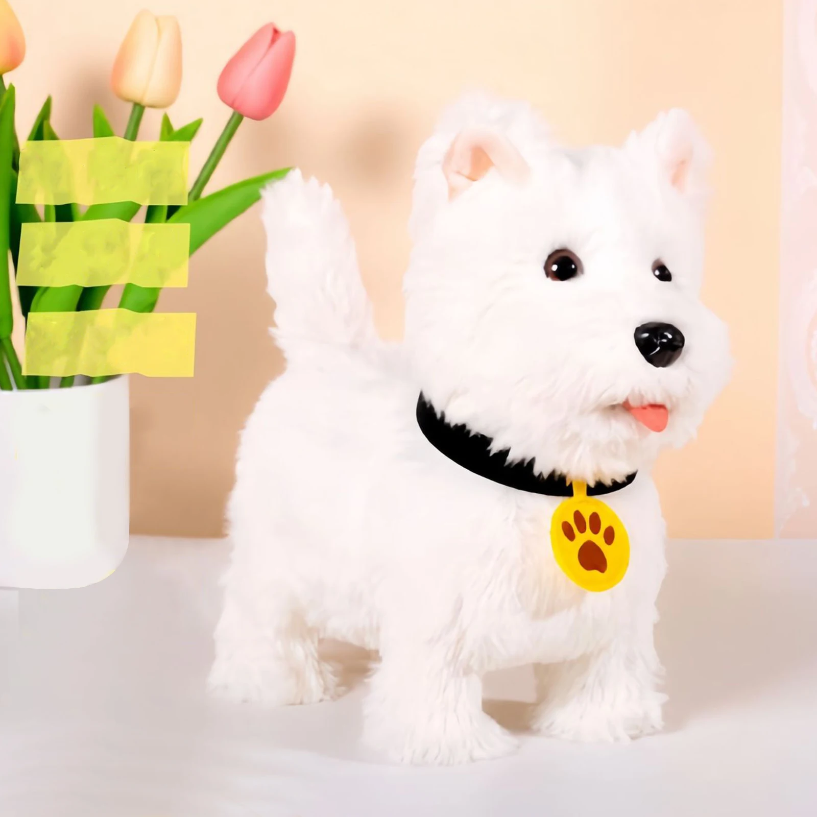 Cute Interactive Plush Dog Walking Barking & Tail Wagging Soft Interactive Electronic Plush Puppy Toy Gift Toy for Girls & Boys