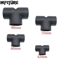Condotto di sfiato dell'aria Pezzo a T 42mm/60mm/75mm/90mm Gomito Tubo di uscita Connettore di scarico per Eberspaecher Air Diesels Riscaldatore di parcheggio