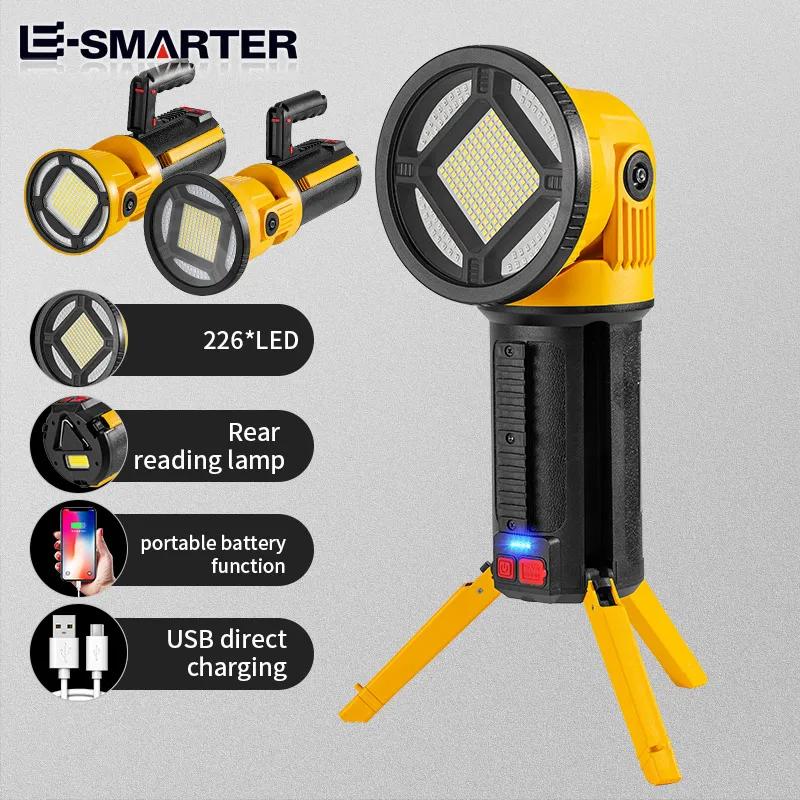 ESMARTER-linterna LED estilo parche, reflector para exteriores, herramienta para correr de noche, W51645