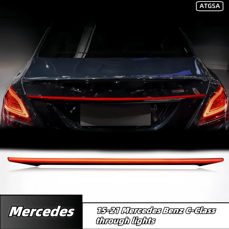 

Подходит 15-21 для Mercedes-Benz C-class C180 C200 C260 C300, модифицированный сквозной задний фонарь через модификацию освещения.