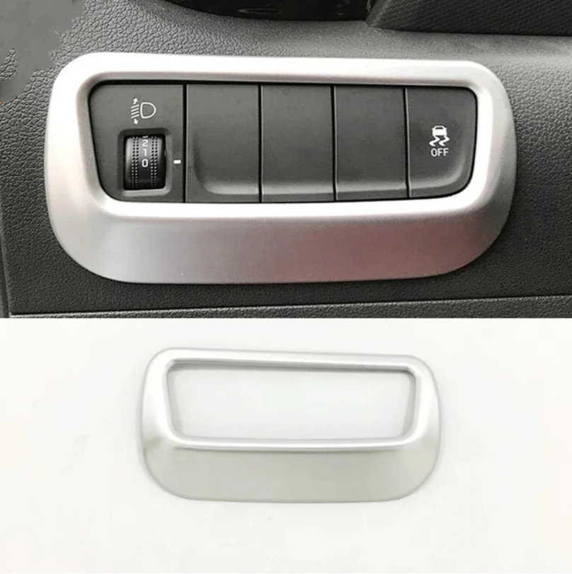 Door Handle Pull Bowl Head Lights Lamp Switch AC Outlet Vent Frame Cover Trim  For Hyundai Kona 2018 2019 2020 LHD Accessories