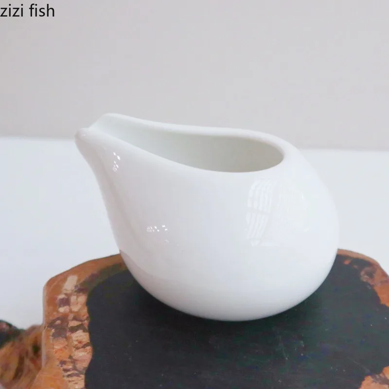 طبق صلصة أبيض من السيراميك بدون مقبض ، طبق صلصة ، كوب حليب ، أطباق وجبات خفيفة ، أطباق عشاء ، طبق توابل ، قوارب مرق