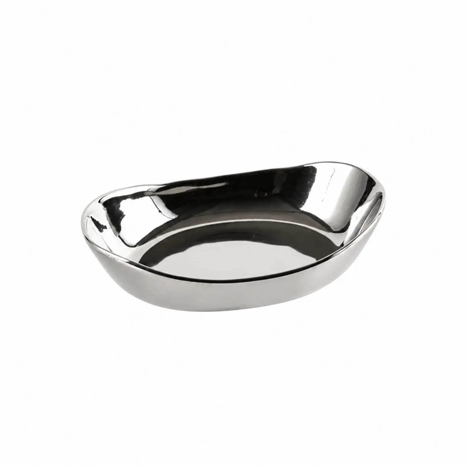 Glossy Ceramic Serving Dish for Fresh Produce and Snacks As Decorative Tabletop Storage Tray