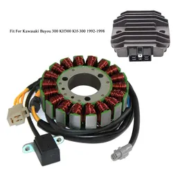 Stator & Regulator Compatible with Kawasaki Bayou 300 Klf300 Klf-300 1992-2001