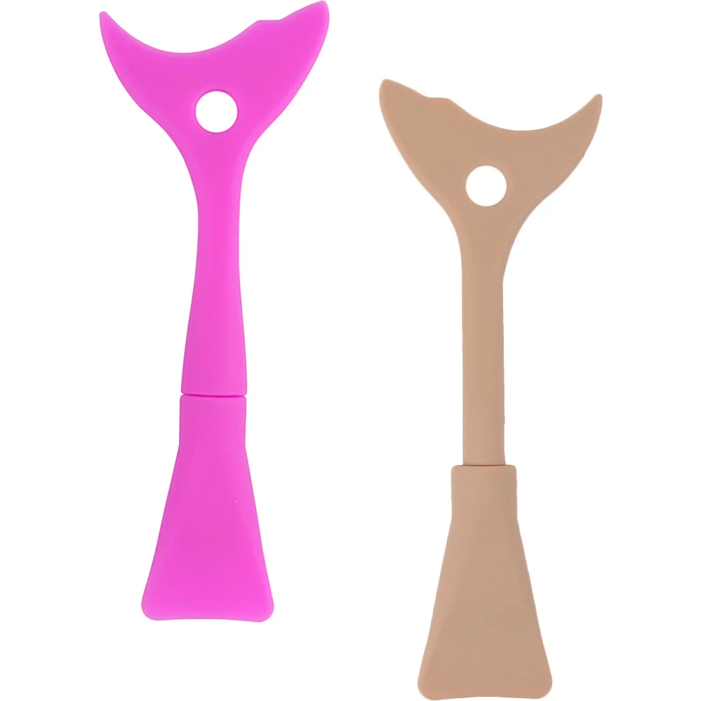 2 قطعة أداة درع الماسكارا قابلة لإعادة الاستخدام فاصل الرموش قضيب لتحديد العيون الدقيق مقاوم للتلطخ ماكياج العين #4