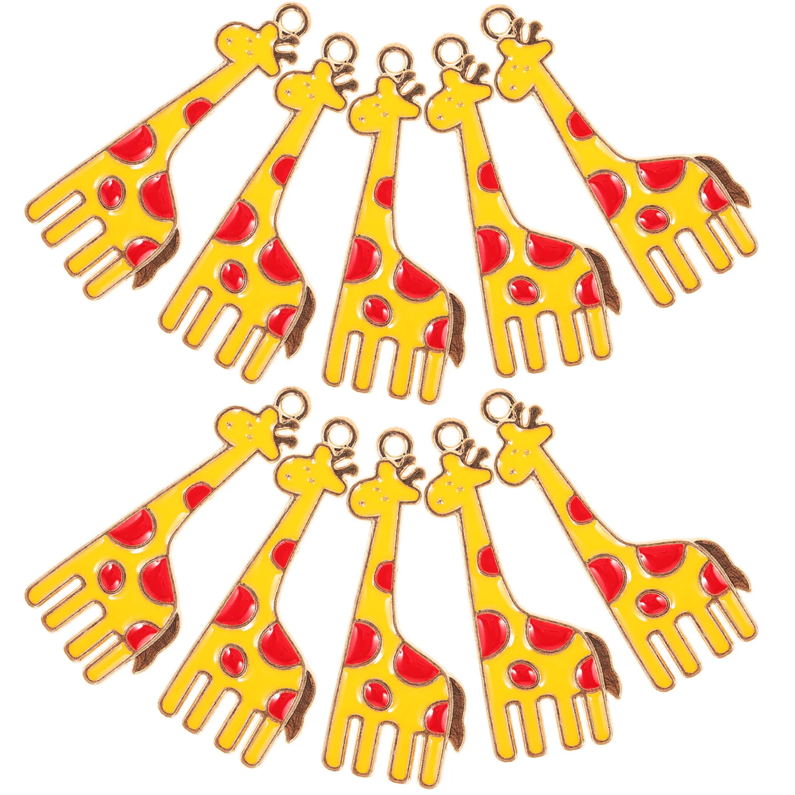 

10 Pcs Giraffe Earrings Alloy Pendant Charm Fashion Jewelry Making Bracelet Charms DIY Pendants Long Necklaces Stylish Gifts