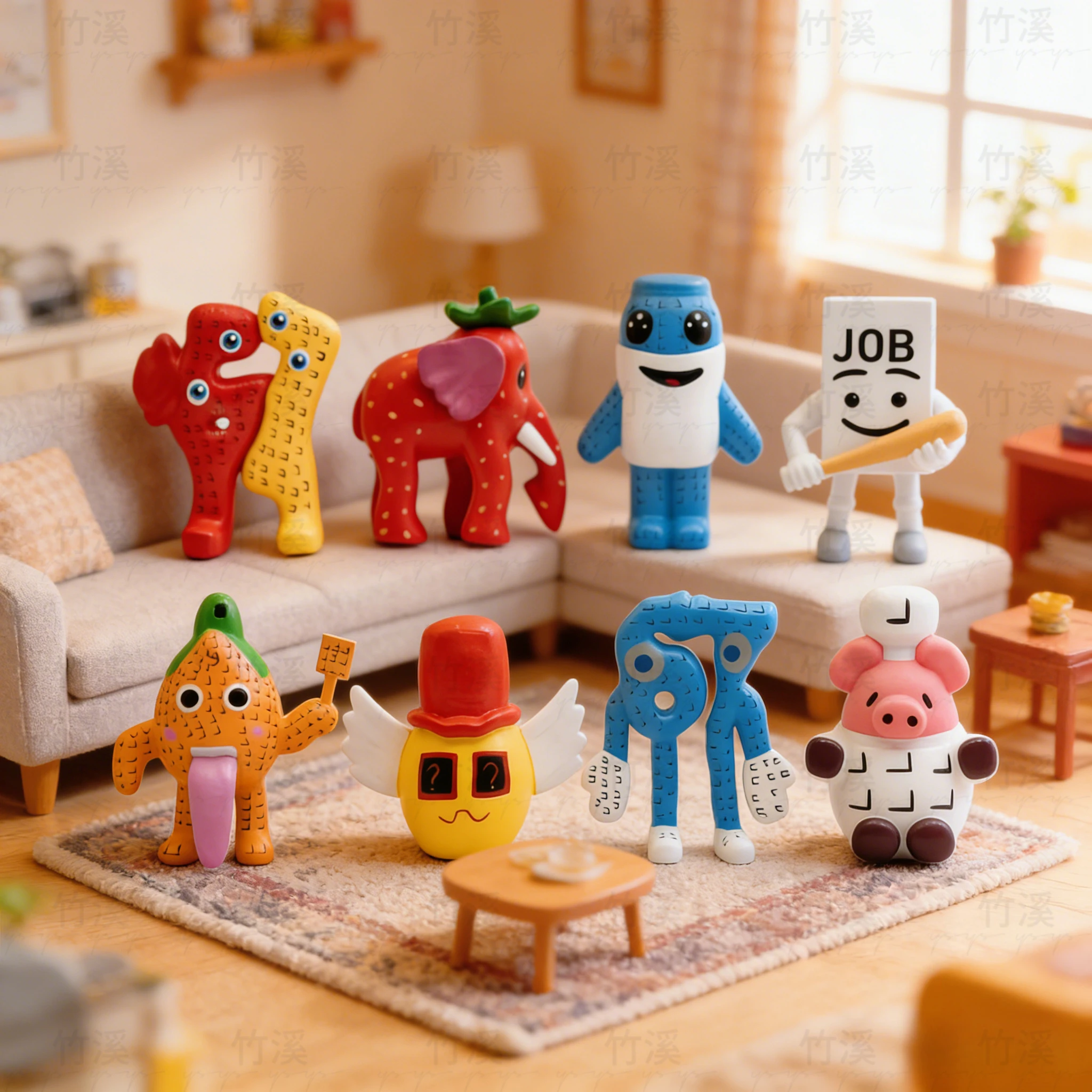 Brainrot speelgoedset: Italiaanse actiefiguren, 67 poppenhuis en aardbeienolifant |   Cadeau-idee voor kinderen