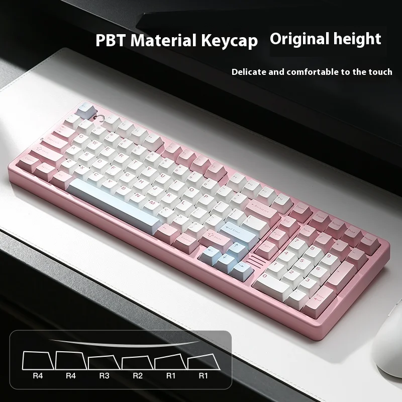 YUNZII AL98 Wireless Mechanical Keyboard BT 2.4G Wireless Aluminum Shell DIY Switch Hot Sappable Gasket Support QMK VIA Keyboard