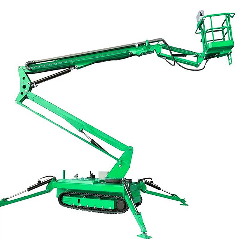 Mini Lifting Crane Spider Cranes Small Crawler Crane Tracked Crane Telescopic Boom Hydraulic Spider Lifter Custom Working Radius