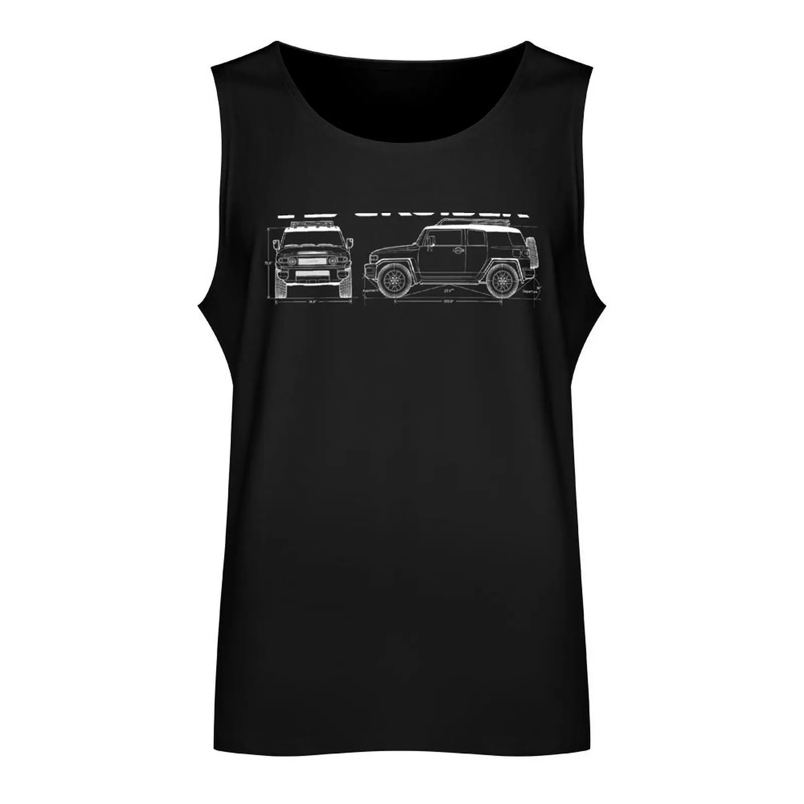 Fj Cruiser Tank Top Men's fitness t-shirt Men's gym tops sleeveless t-shirts for men