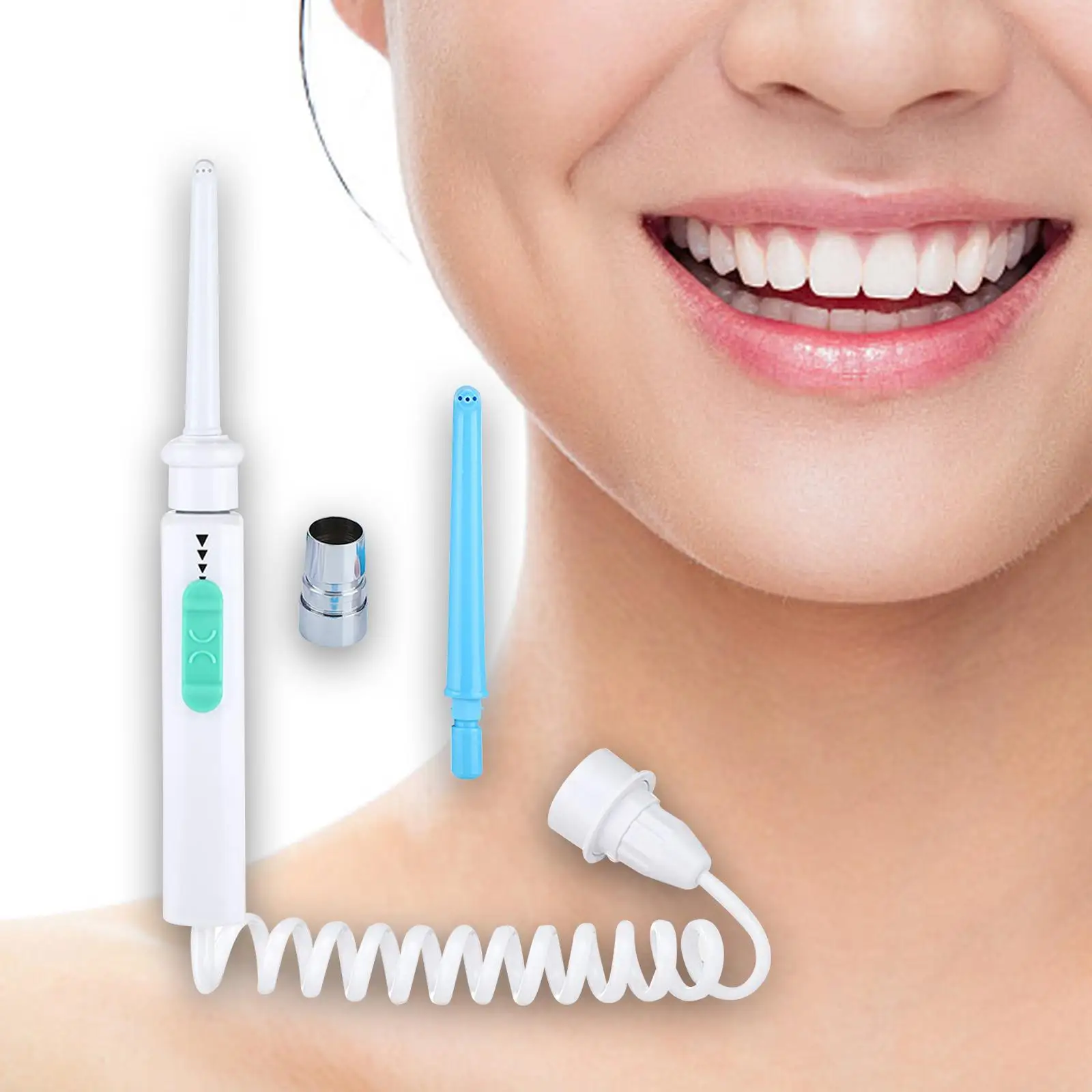 Irrigador Oral para eliminar manchas de cálculo, grifo ajustable, dentaduras postizas, viaje