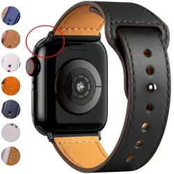 Leather band For Apple watch Ultra 49mm 44mm 40mm 38mm/42mm wrist bracelet 45/44 mm strap iWatch series 8 7 3 4 5 6 se 41mm/45mm