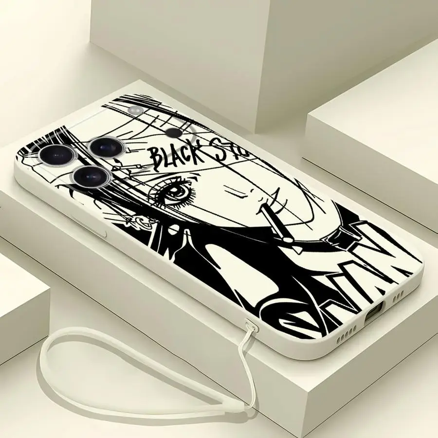 Anime Nana Osaki Line Soft Cover Case for iPhone 16 14 15 Plus XS 17 Air XR 11 12 13 Pro Max 7 8 16e