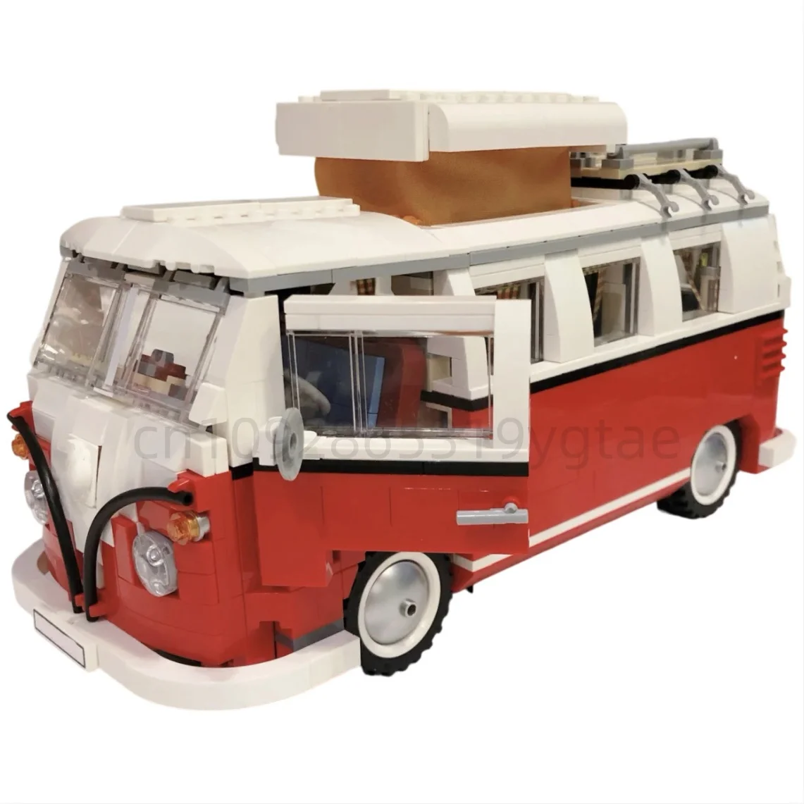 الرجعية شاحنة التخييم سيارة اللبنات 10220 MOC 1354 قطعة الطوب التقنيات المركبات الجمعية حافلة لعبة مجسمة الصبي الكبار جمع هدية