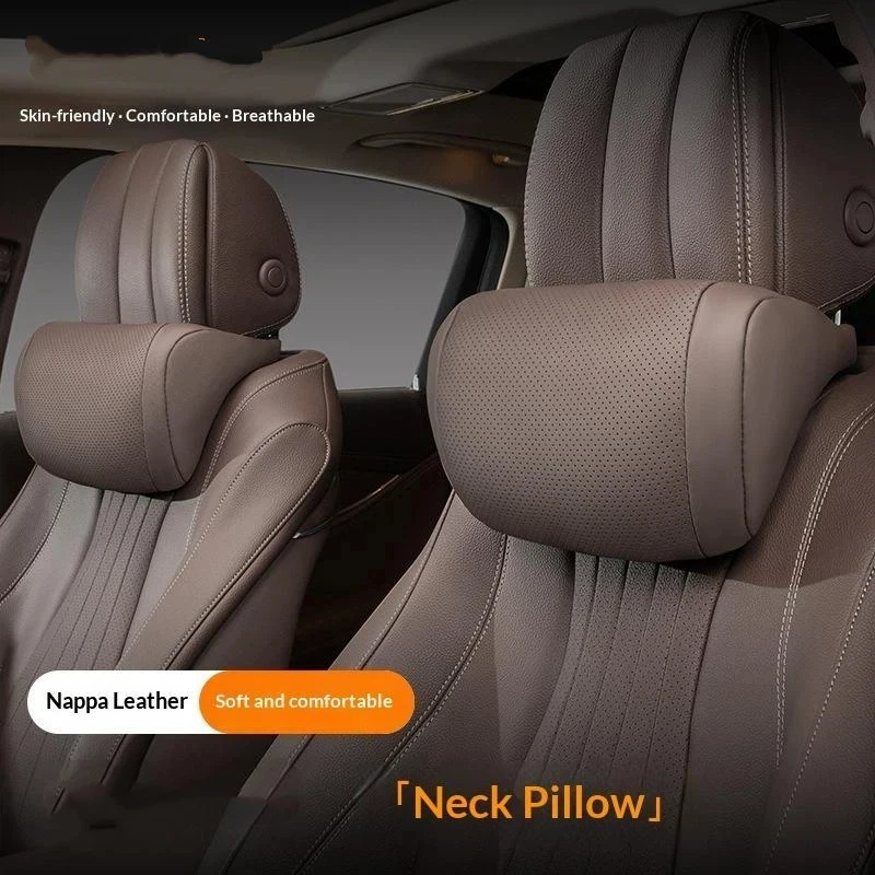Universal Car Seat Headrest Neck Pillow 3D Ergonomic: Travel Rest Soft Fluffy Comfortable Support Protection