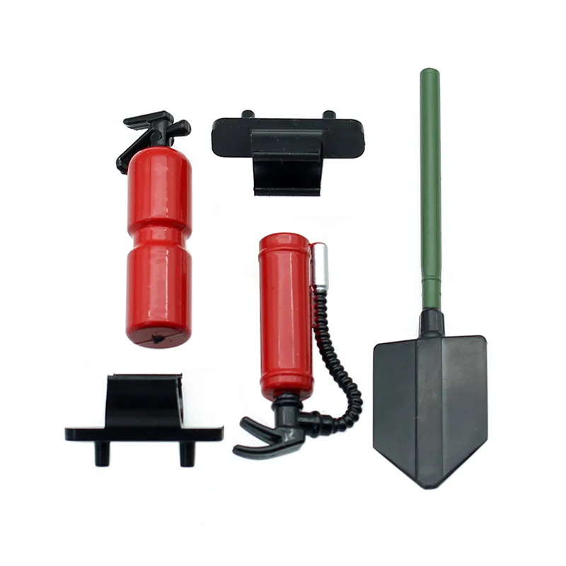 

Simulation accessories for 1:10 RC climbing car trx-4 trx-6 scx10 90046 fire extinguisher tools decorations military shovel