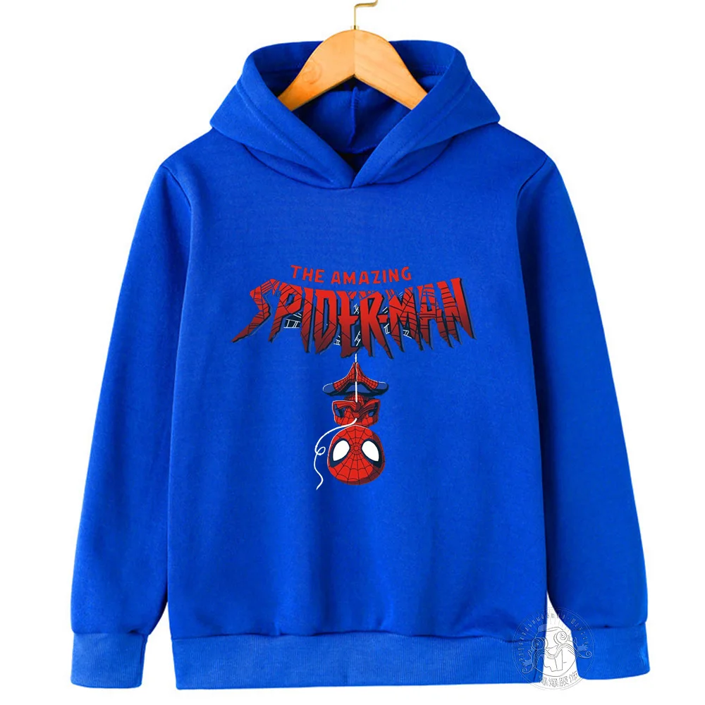 Superhero Spider-Man Sports Hoodie Kids Fashion Baby Boys Girls Printed Spring Fall cartoon sweatshirt top Long sleeve hoodie