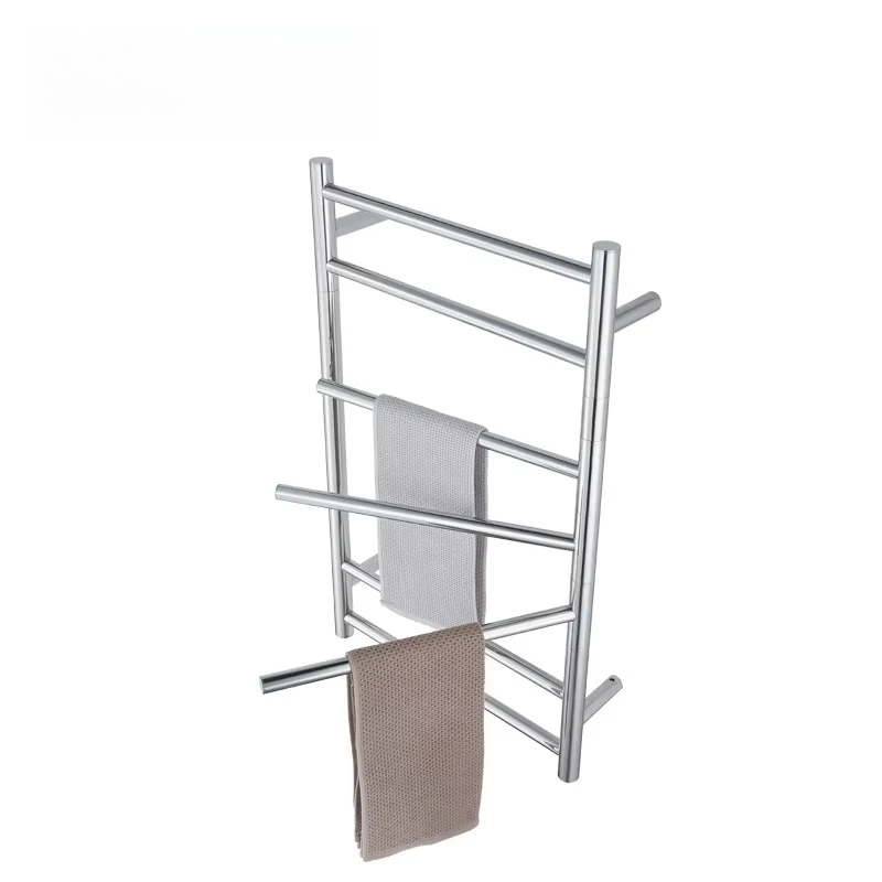 Роскошный вращающийся вешалка для полотенец из нержавеющей стали с подогревом, современный дизайн для современной ванной или кухни